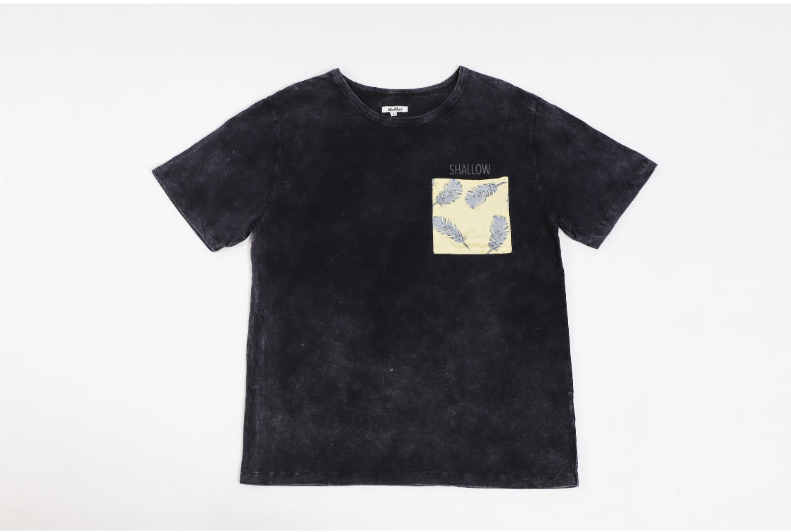 BIO WASH POCKET Tシャツ　(ユニセックス)（Shallow009)