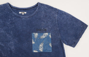 BIO WASH POCKET Tシャツ　(ユニセックス)（Shallow009)