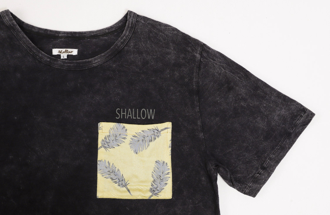 BIO WASH POCKET Tシャツ　(ユニセックス)（Shallow009)